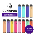 Gunnpod 2000 Puffs dispensável vape atacado