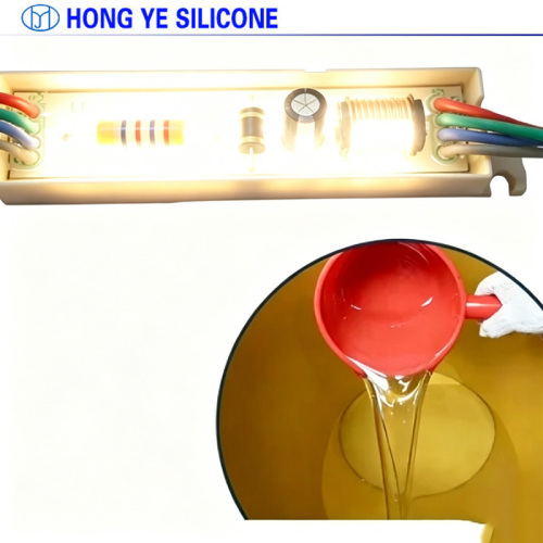 Potting electronic pentru electrolitice din aluminiu