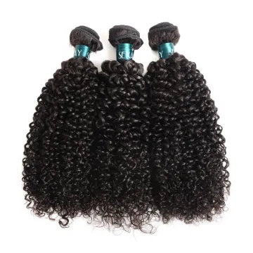 Afro Kinky Curly Wave Hair Bundles Brazilian Curly Hair 100% Remy Virgin Human Hair Extensions Natural Color Double Weft Weave