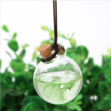 AL Empty Round Hanging Perfume Car Freshener Bottles with Cork