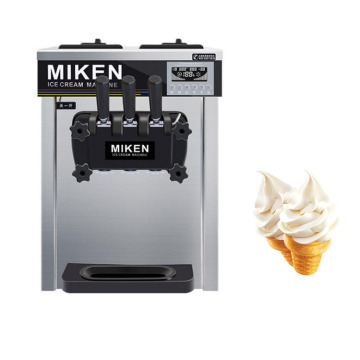 Three-Color Vertical Ice Cream Machine: Large Commercial Yogurt Machine