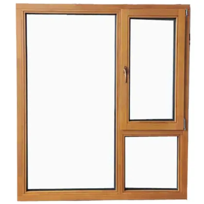 solid wood larch pine wood window