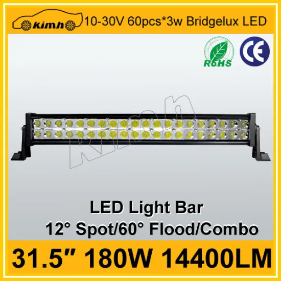 Hotsale car accessory 31.5" 14400LM 180w 4x4 led light bars