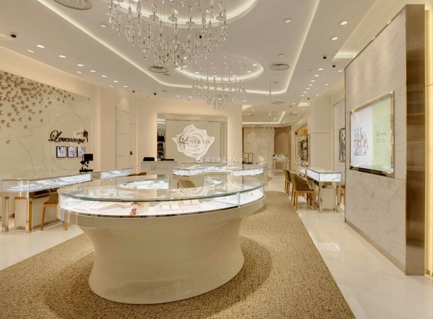 Lighting design for jewelry store