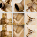 Free shipping Bathroom Bath Tub Wall Mounted Hand Held Antique Brass Shower Head Kit Shower Faucet Sets YT-5328-A