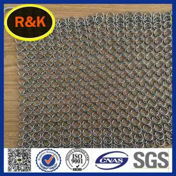 7''*7'' chainmail cast iron cleaner/scrubber