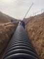 HDPE Stormwater Pipe Wall Winding korrugerat Krah Pipe