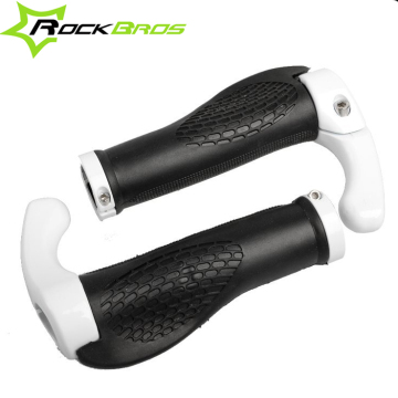 RockBros MTB Folding Bike Bicycle Cycling Ultralite Handlebar Rubber Lock-on Grips & Aluminum Bar ends (2 Color)