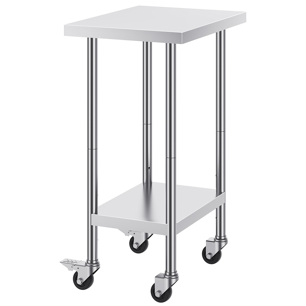 stainless steel mobile table for kitchen (2)