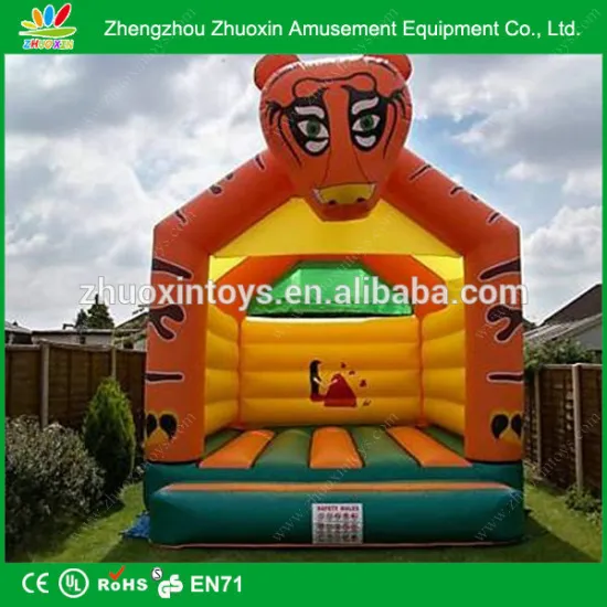 Tiger Design Cheap Used Commercial Inflatable Bounce Castle for Sale