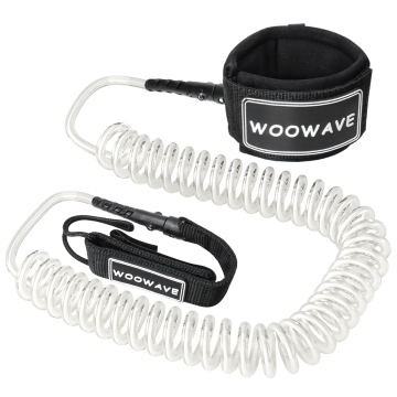 Customize Logo Multi Color Woowave Factory Wholesale Surfboard Leash with Coiled