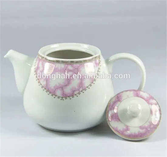 hot new products for 2015 plain porcelain tea pot with decal