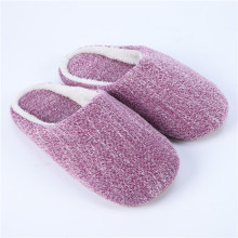 Plush winter indoor slippers