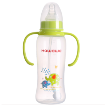 9oz PP Säuglingsmilchflasche mit Griff
