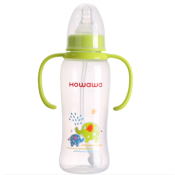 9oz PP Botol Susu Perawatan Bayi Dengan Gagang