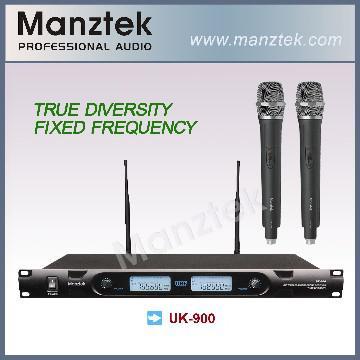 Manztek UK-900 True Diversity Professional UHF Wireless Microphone