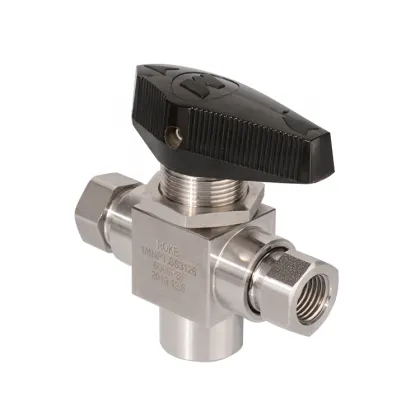 Swagelok 6000psi 3 Way Stainless Steel Female Thread Trunnion Ball Valve