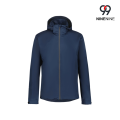 Giacca impermeabile da uomo con cappuccio color block