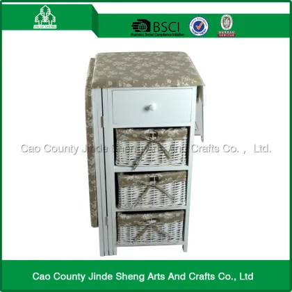 Hot sell home furniture beautiful wooden desktop ironing board / folding ironing board cabinet