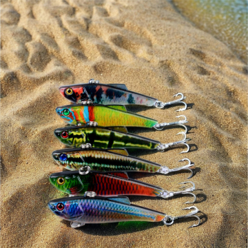 NEWMAJOR 7CM/6.6G Full Swimming VIB Plastic Hard Lures for Saltwater Fishing