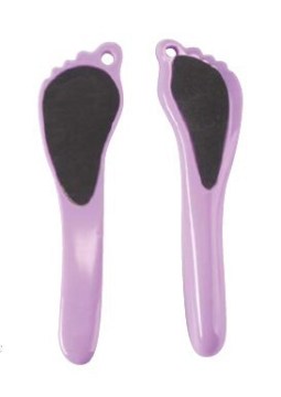 Feet shape sanding pedicure foot file with plastic handle