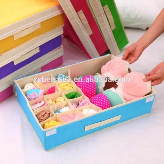Q1079 Multifunctional folding underwear storage box