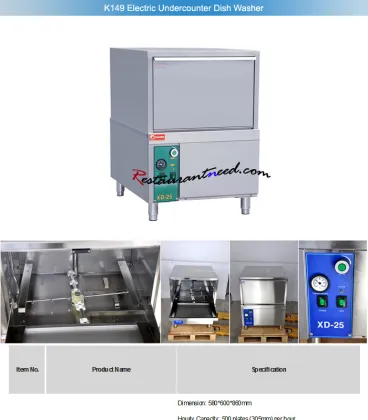 Industrial Dishwasher - Hood Type Dish Washing Machine for Hotels and Restaurants