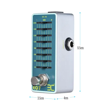 ENO EX EQ7 Equalizer Guitar Effect Pedal 7-Band EQ Guitar Pedal Full Metal Shell True Bypass Guitar Parts & Accessories