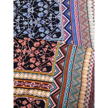 Etnisk Rayon Twill 3024S Tryckväv