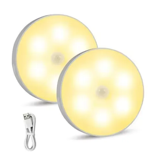 USB Rechargeable Smart Induction Wall Light: Motion Sensor Kitchen Cabinet & Wardrobe Night Lights