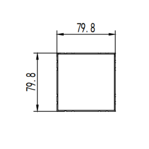 Molde de perfil de calzoncillo de aluminio al aire libre moderno