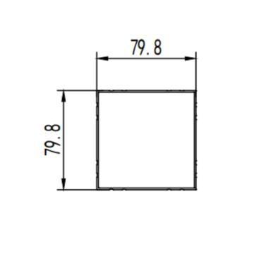 Moderne Aluminiumtreppe Handlaufprofil aus Aluminium im Freien