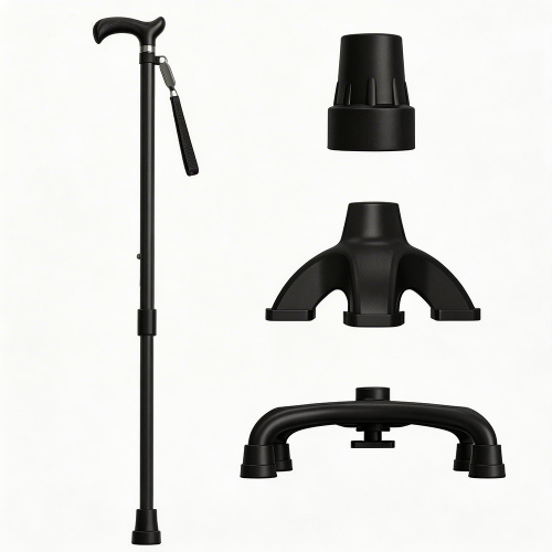 قصب قابل للطي من ألياف الكربون مع 3 وسادات