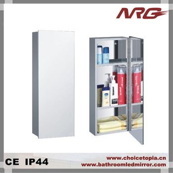 Floor Standing Mirrored Bathroom Cabinet