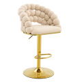 Beige Puffy Bubble Chair