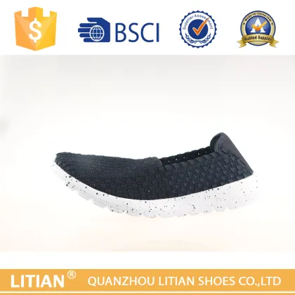 wholesale dc shoes slip on weaving shoes for men