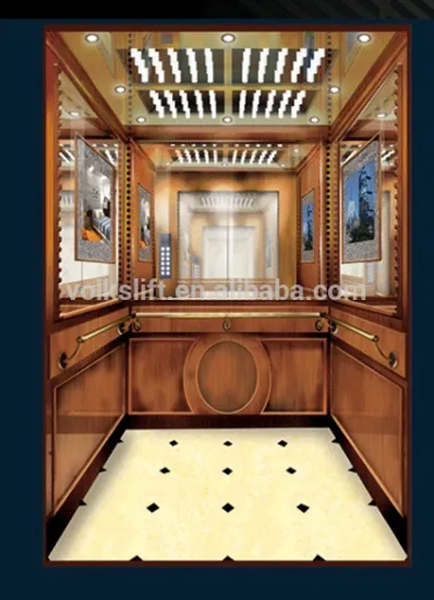 Business passenger elevator/lift with half mirror decoration