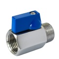 Mini válvula de bola de acero inoxidable 304 316 Fin rosado