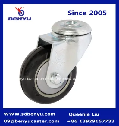 Medium PU Truckle Black Wheel with Total Brake