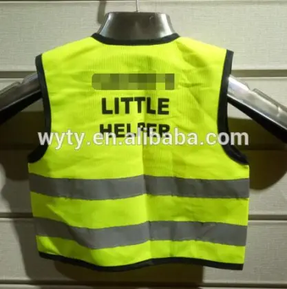 cycling reflective vest kids knitted safety vest