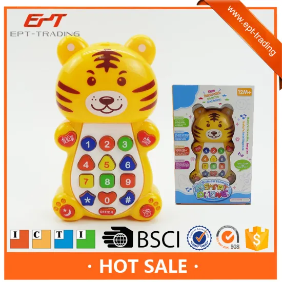Early educational smart toy mobile phone baby musical phone toy for sale