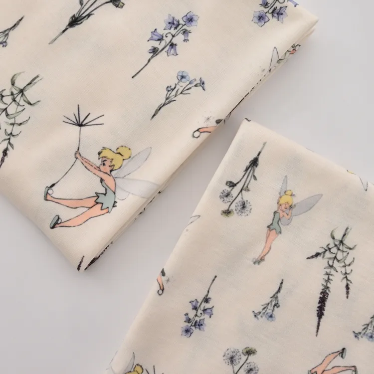 ผ้าพิมพ์ลายกระดาษโพลีสปันคอมแพค Siro โพลีเอสเตอร์อินเตอร์ล็อคยุค 40