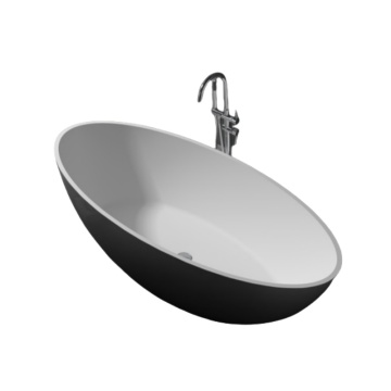 High-Quality Hotel Bathroom Freestanding Artificial Stone Bathtub