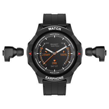 Hot N15 TWS Smartwatch 2023 HD Screen BT Call Multi-functional Health Monitoring Men's Sports Model Smartwatch with Earbuds