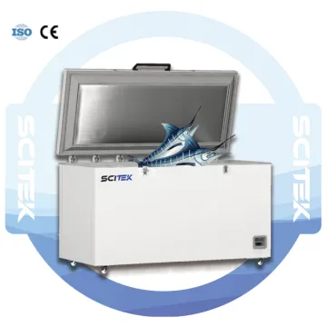SCITEK 105L Tuna-Free Freezer: -25 to -60°C, CFC-Free & Refrigerant-Free for Laboratory Use