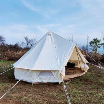 Hot Selling Outdoor Camping Tent: Simple Design Bell Tent with Steel Structure and Oxford Fabric