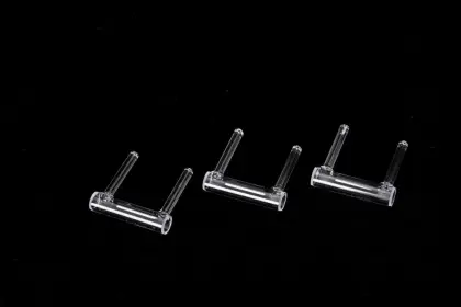 Frit-fused quartz vapor cells with two tubes