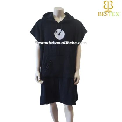Women cotton adult surf hooded towelling Bestex custom towel