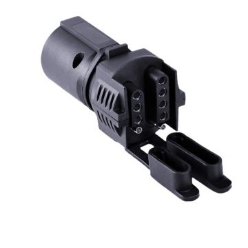 7 Pin Round to 4/5 Pin Flat Blade Trailer Plugs RV Boat Adapter