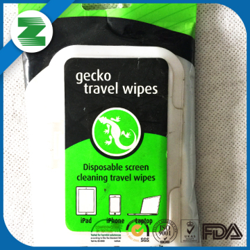 For pad phone or computer screen cleaning spunlace lens wipes